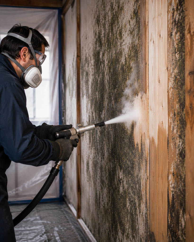 Dry ice mould removal Melbourne technician